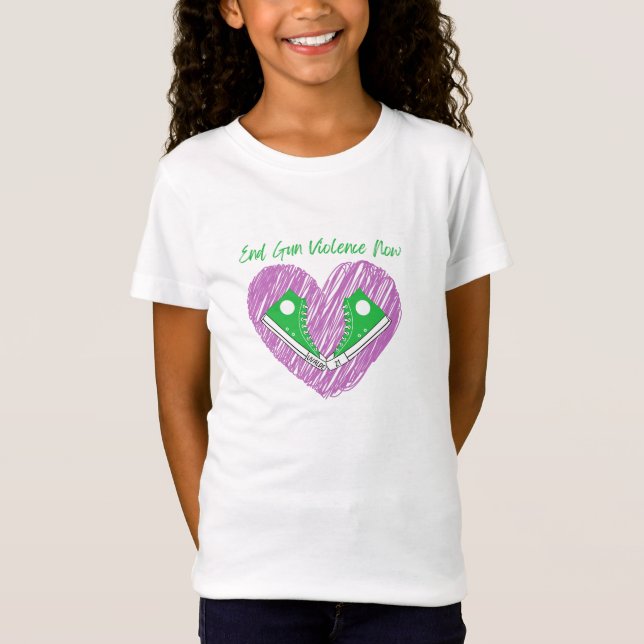 Camiseta Fin de la violencia en las armas de fuego Las alta (Anverso)