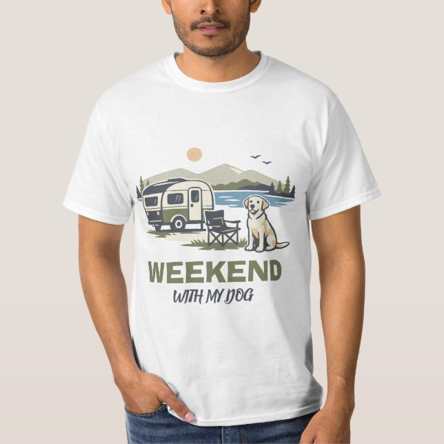 Camiseta Fin de semana con mi perro (Anverso)