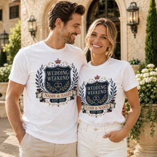 Camiseta Fin de semana de boda personalizado