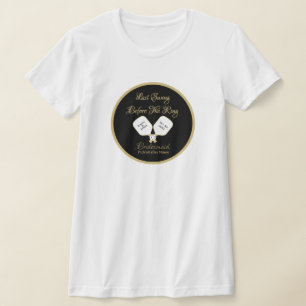 Camiseta Fin de semana de boda Pickleball Bach Party Gold &