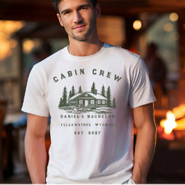 Camiseta Fin de semana de camping personalizado para desped