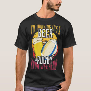 Camiseta Fin de semana de cerveza y rubí