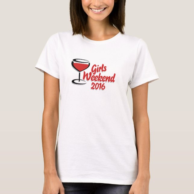 Camiseta Fin de semana de chicas 2016 (Anverso)