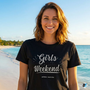 Camiseta fin de semana de chicas fuera de la ciuda