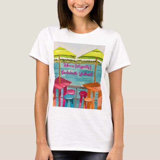 Camiseta Fin de semana de despedida de soltera con el ambie (Anverso)