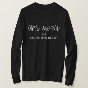 Camiseta Fin de semana del Chica más barato que la divertid