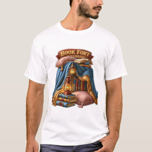 Camiseta Fin de semana en fuerte de libros estética acogedo