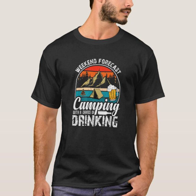 Camiseta Fin de semana Previsión Camping Vida del Campament (Anverso)