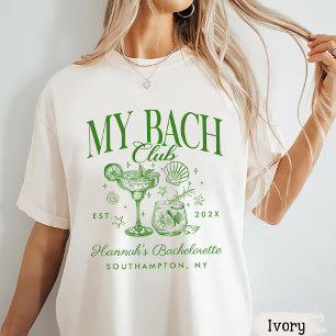 Camiseta Fin de semana retro moderno verde y amarillo de de