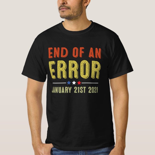 Camiseta Fin de un error 21 de enero de 2021 (Anverso)