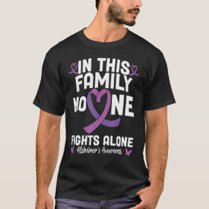 Camiseta Fin del Alz Alzheimers Cinta Alzheimer púrpura Con