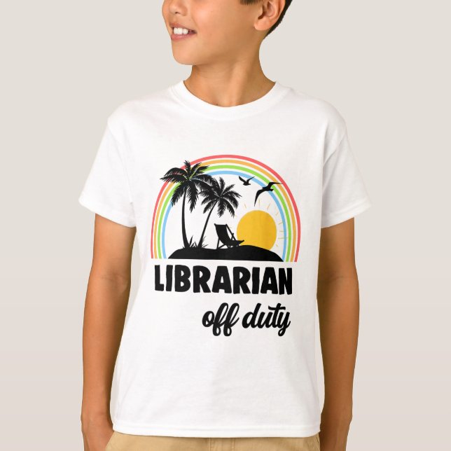 Camiseta Fin del año escolar del arco iris sin servicio (Anverso)