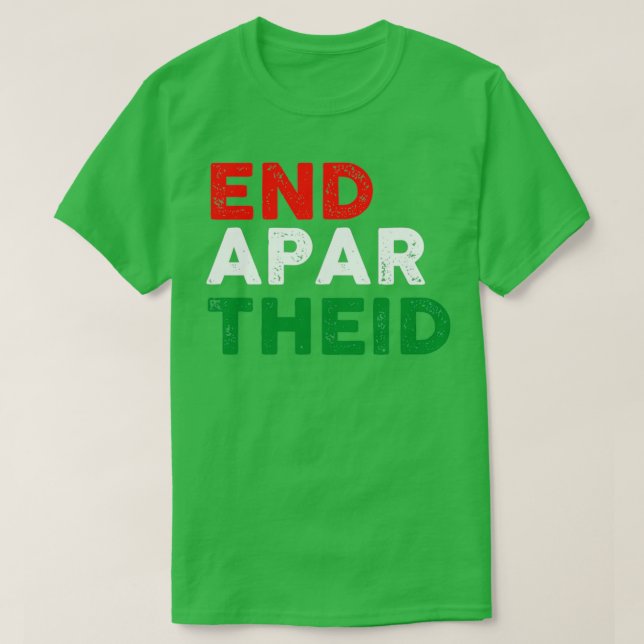 Camiseta Fin del Apartheid (Diseño del anverso)