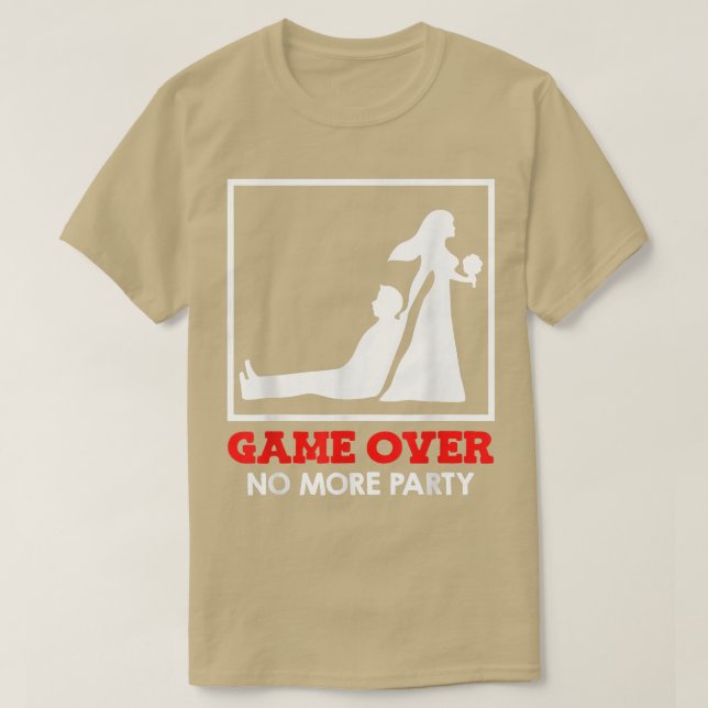 Camiseta Fin del juego - Boda de novia y de Groom (Diseño del anverso)