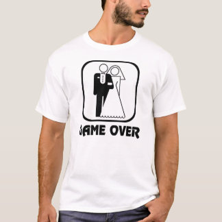 Camiseta Fin del juego de símbolos de boda