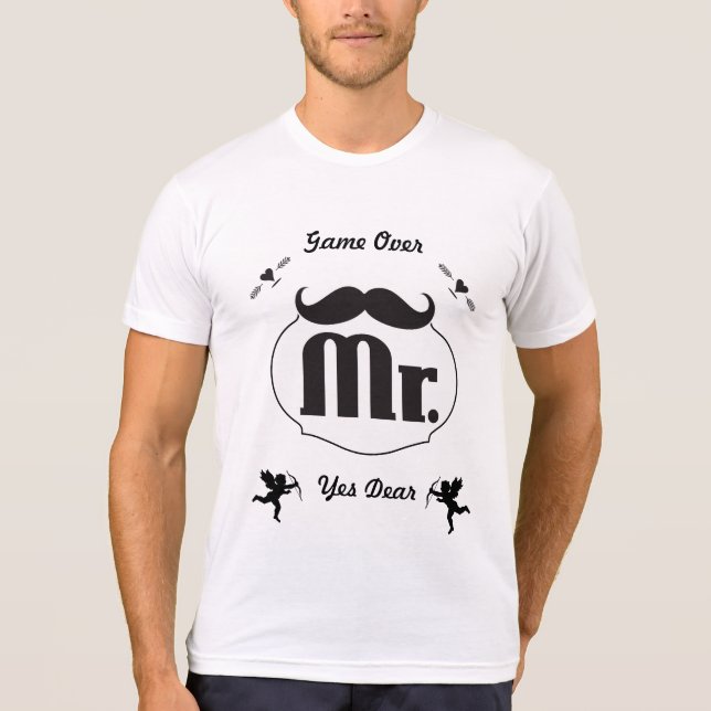 Camiseta Fin del juego del Sr. Groom Mustache (Anverso)