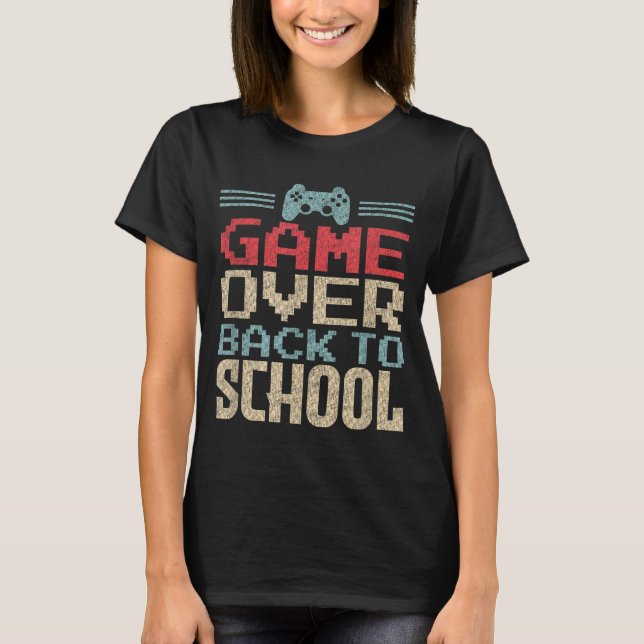 Camiseta Fin del juego gracioso en la escuela (Anverso)