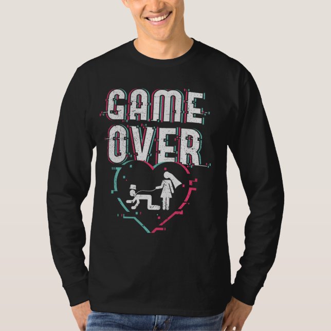 Camiseta Fin del juego - Novia divertida y bachillerato del (Anverso)