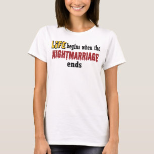 Camiseta Fin del matrimonio nocturno