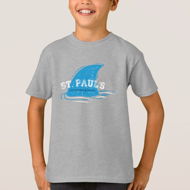 Camiseta Fin del tiburón de la escuela St Paul (Anverso)