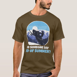 Camiseta Fin Del Verano Funny Snowmobile Riding Motor Sled
