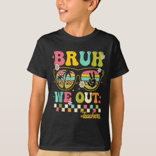 Camiseta Fin Retro Del Año Escolar Maestro Summer Bruh Noso
