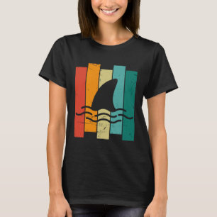 Camiseta Fin retro vintage de tiburón