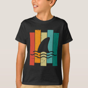 Camiseta Fin retro vintage de tiburón