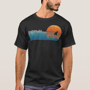 Camiseta Fin Sunset de Mendocino antiguo CA Retro 80