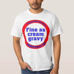 Camiseta Fina como salsa de crema