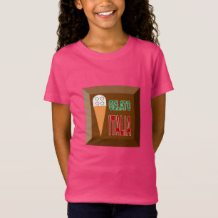 Camiseta fina de camiseta rosa para chicas GELATO 