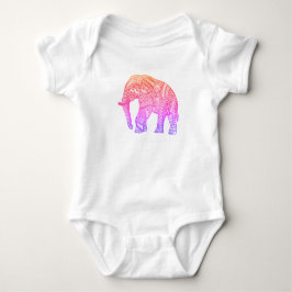 Camiseta fina de Jersey para bebé con elefante con