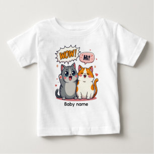 Camiseta Fina de Jersey para Bebé con Nombre Perso
