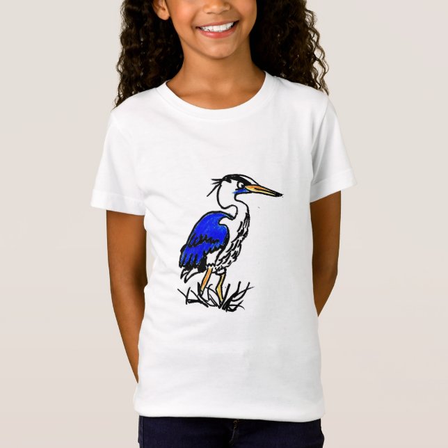 camiseta fina de Jersey para chicas - Perón azul P (Anverso)