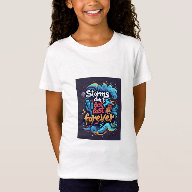 Camiseta fina de Jersey para chicas - Suave, elega (Anverso)