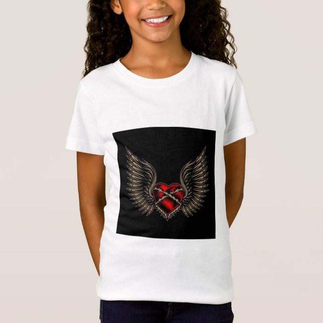 Camiseta fina de Jersey para chicas - suave, elega (Anverso)