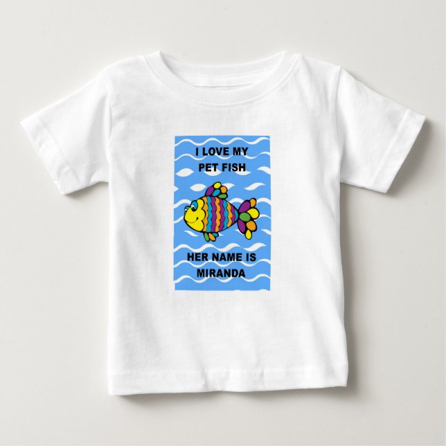 CAMISETA FINA DEL JERSEY DEL NIÑO DE LOS PESCADOS (Anverso)