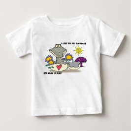 CAMISETA FINA DEL JERSEY DEL NIÑO DEL DINOSAURIO