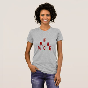 Camiseta fina gris de camiseta para mujeres FRANCI