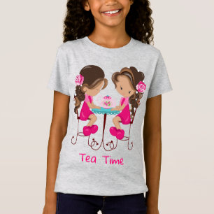 Camiseta fina para Chicas del tiempo del té