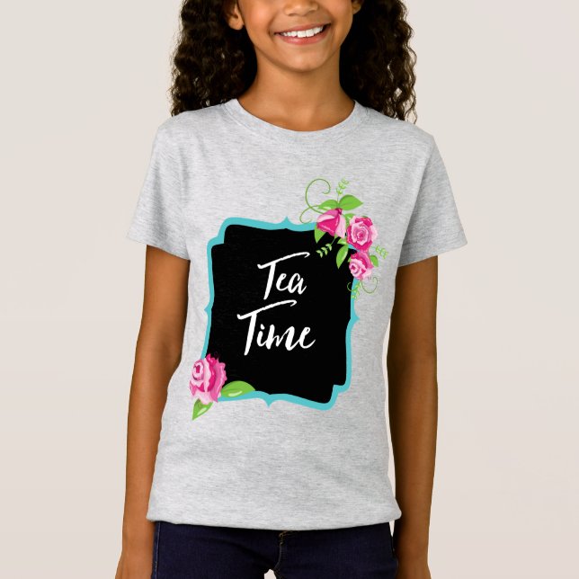 Camiseta fina para Chicas del tiempo del té (Anverso)