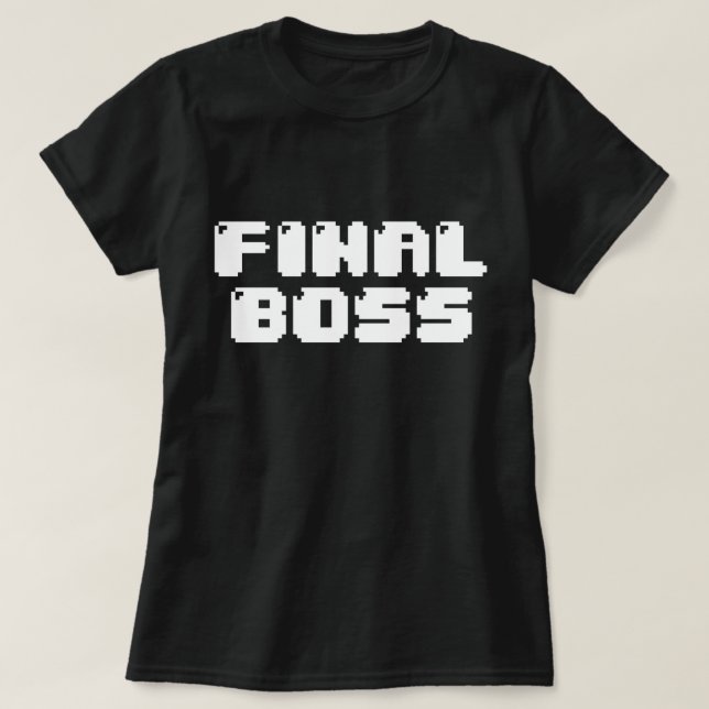 Camiseta FINAL BOSS (Diseño del anverso)