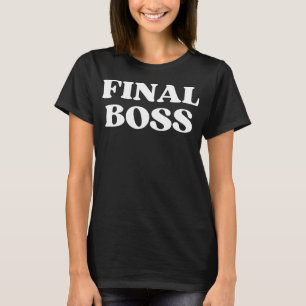 Camiseta Final Boss Funny Cita Y2k Estética 2000s Gamer