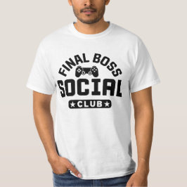 Camiseta Final Boss Social Club Gaming Controller T Shirt