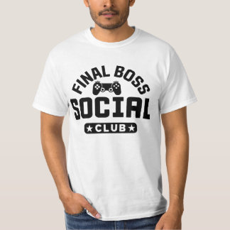 Camiseta Final Boss Social Club Gaming Controller T Shirt