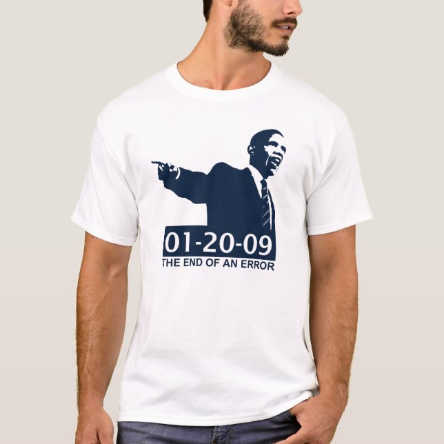 Camiseta Final de la inauguración de Obama de un error (Anverso)