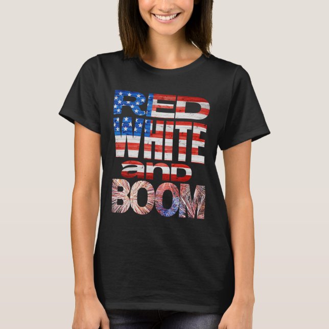 Camiseta Final De Los Fuegos Artificiales Del 4 De Julio En (Anverso)