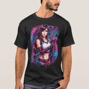 Camiseta Final Fantasy VII Tifa Lockhart Renacimiento Impre