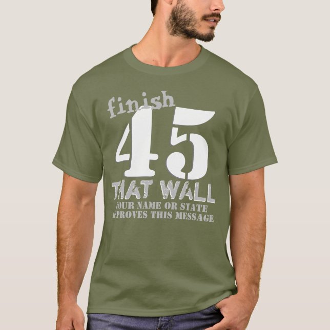 Camiseta Final personalizado del triunfo 45 que empareda (Anverso)