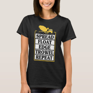 Camiseta Finalizador de concreto del trabajador de cemento